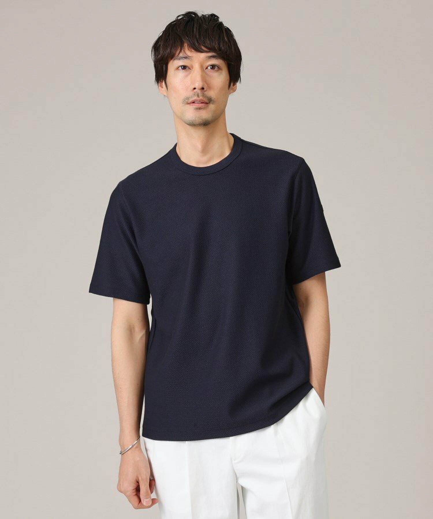 【尾州織/Made in JAPAN】メランジ Tシャツ